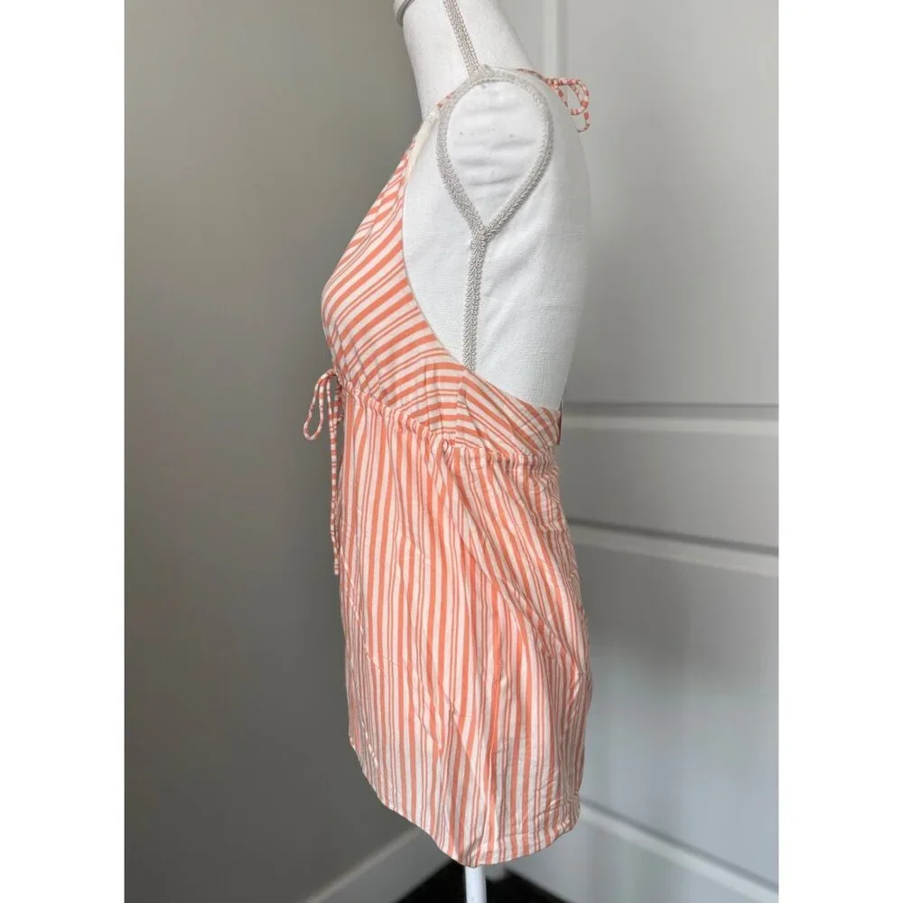 J.Crew Womens Melon Striped Halter Top NWT Size S 60% Cotton 40% Modal Elastic W - Picture 4 of 15